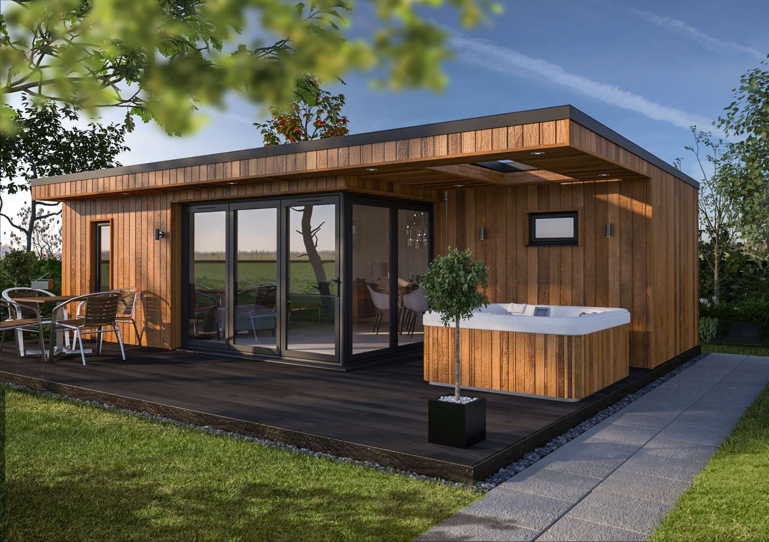 Просторные террасы и купели